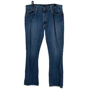 Polo Ralph Lauren Mens Boot Cut Jeans Size 36x34 100% Cotton Classic Blue Denim
